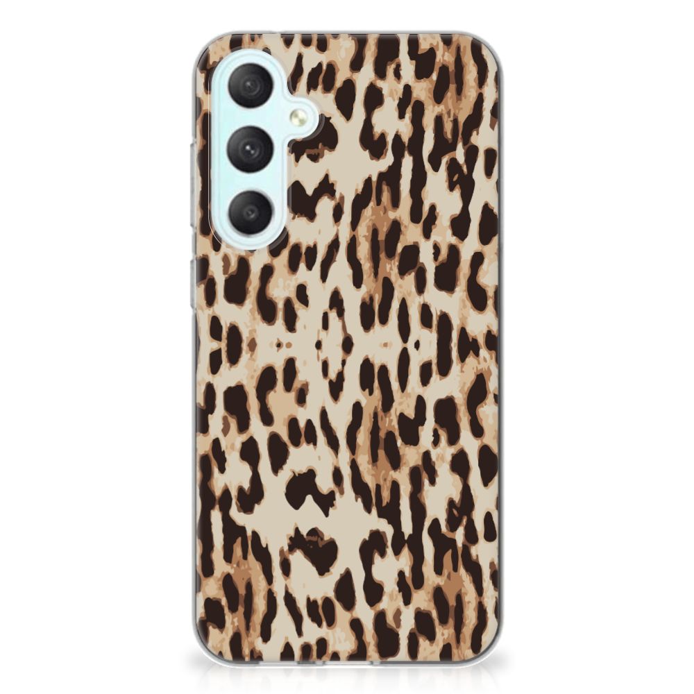 Samsung Galaxy S23 FE TPU Hoesje Leopard luipaardprint achterkant