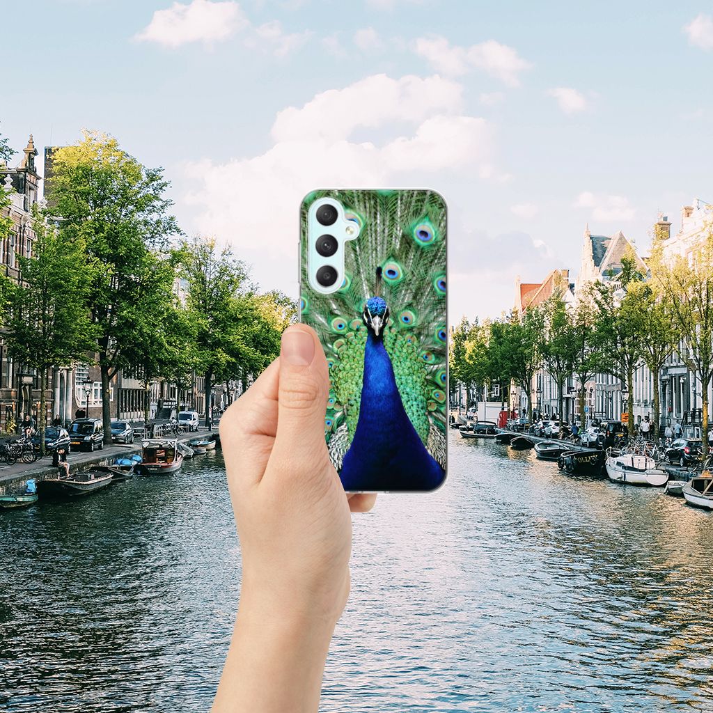 Samsung Galaxy S23 FE TPU Hoesje Pauw hoesje pauw aanzicht