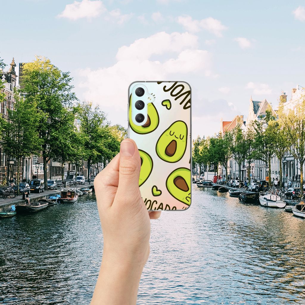 Samsung Galaxy S23 FE Telefoonhoesje met Naam Avocado Singing