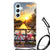 Samsung Galaxy S23 FE Telefoonhoesje met valbescherming Amsterdamse Grachten telefoonhoesje fiets zonsondergang