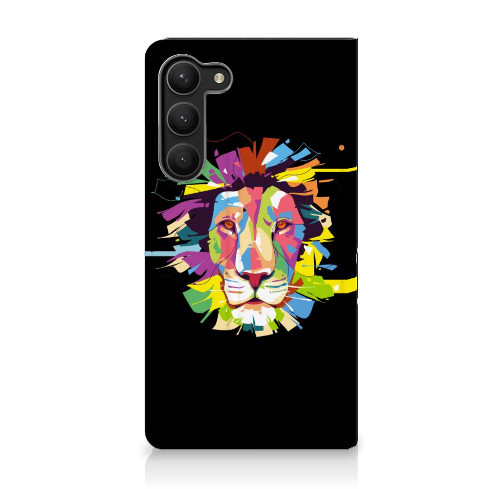 Samsung Galaxy S23 Plus Magnet Case Lion Color voorkant kleurverloop