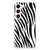 Samsung Galaxy S23 TPU Hoesje Zebra zwart wit zebra strepen achterzijde