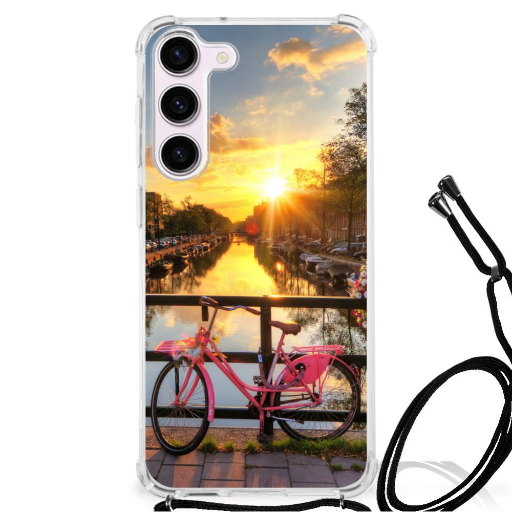 Samsung Galaxy S23 Telefoonhoesje met valbescherming Amsterdamse Grachten B2C Telecom