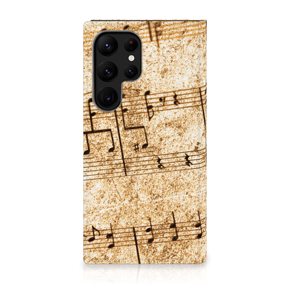 Samsung Galaxy S23 Ultra Stand Case Bladmuziek - B2C Telecom