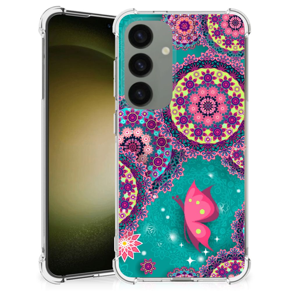 Samsung Galaxy S24 Back Cover Cirkels en Vlinders B2C Telecom