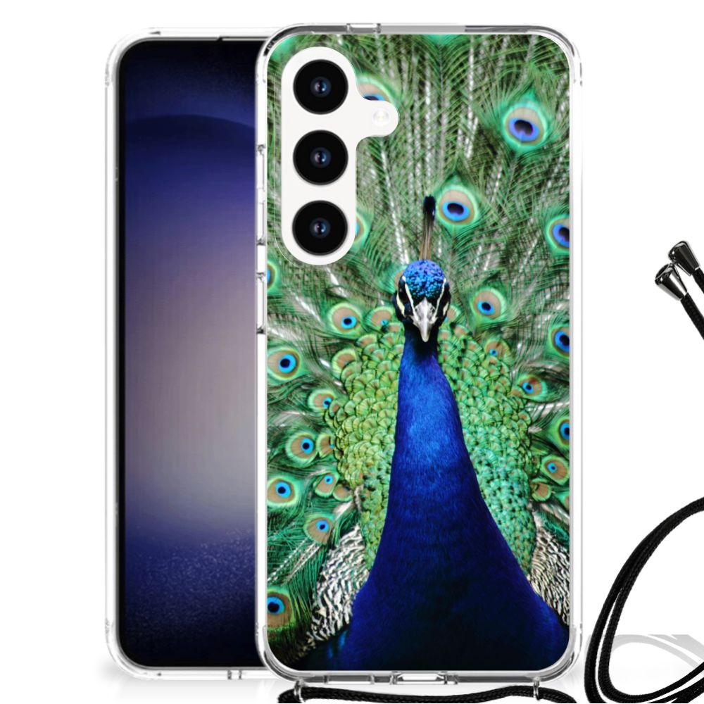 Samsung Galaxy S24 Case Anti-shock Pauw achterkant kleurrijk design