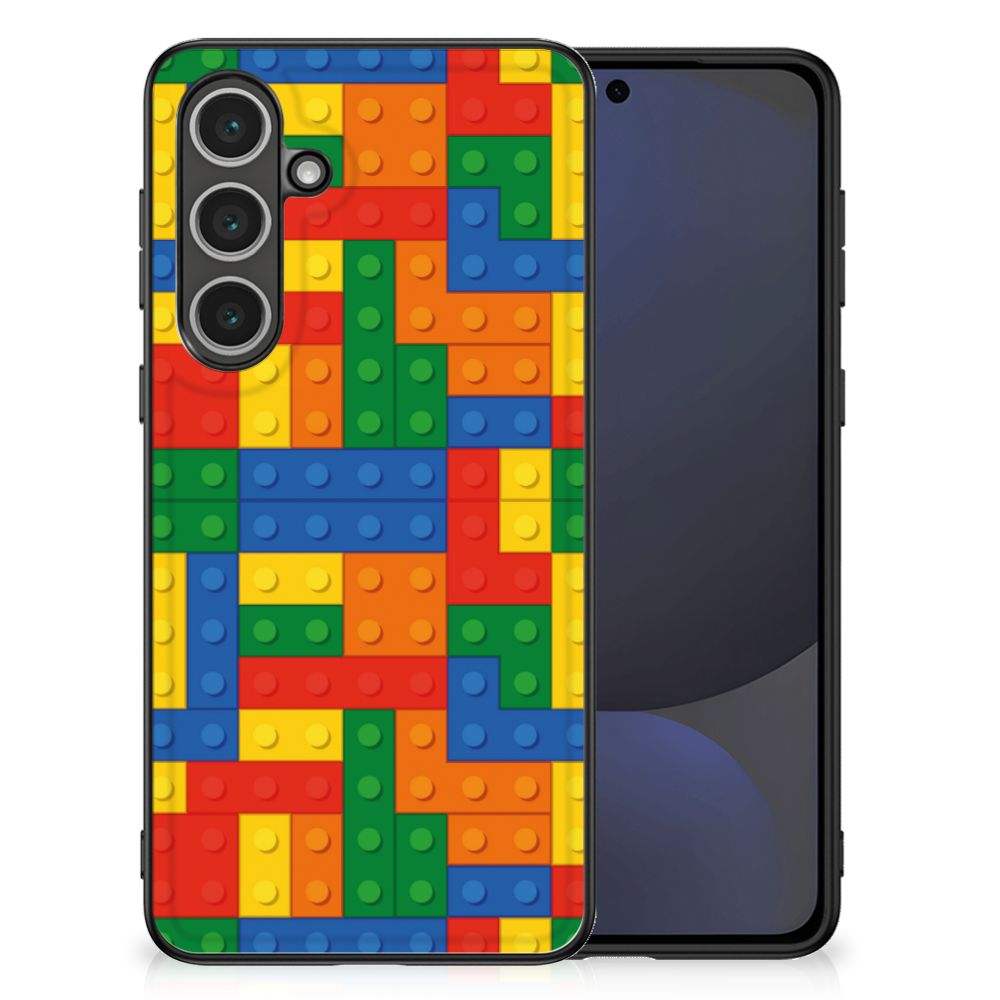 Samsung Galaxy S24 FE Back Case Blokken lego design voorkant