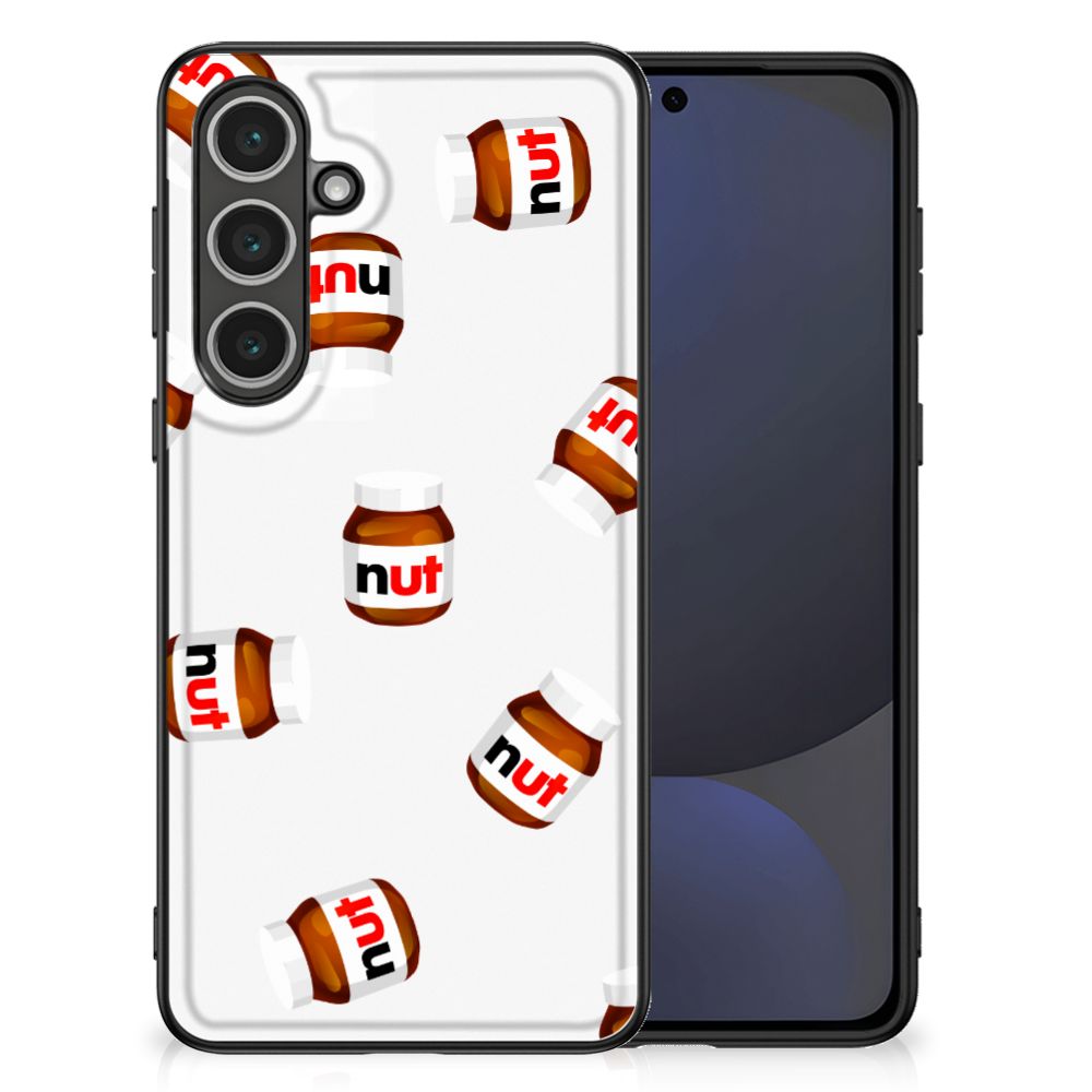 Samsung Galaxy S24 FE Back Cover Hoesje Nut Jar Eten Drinken print voorkant