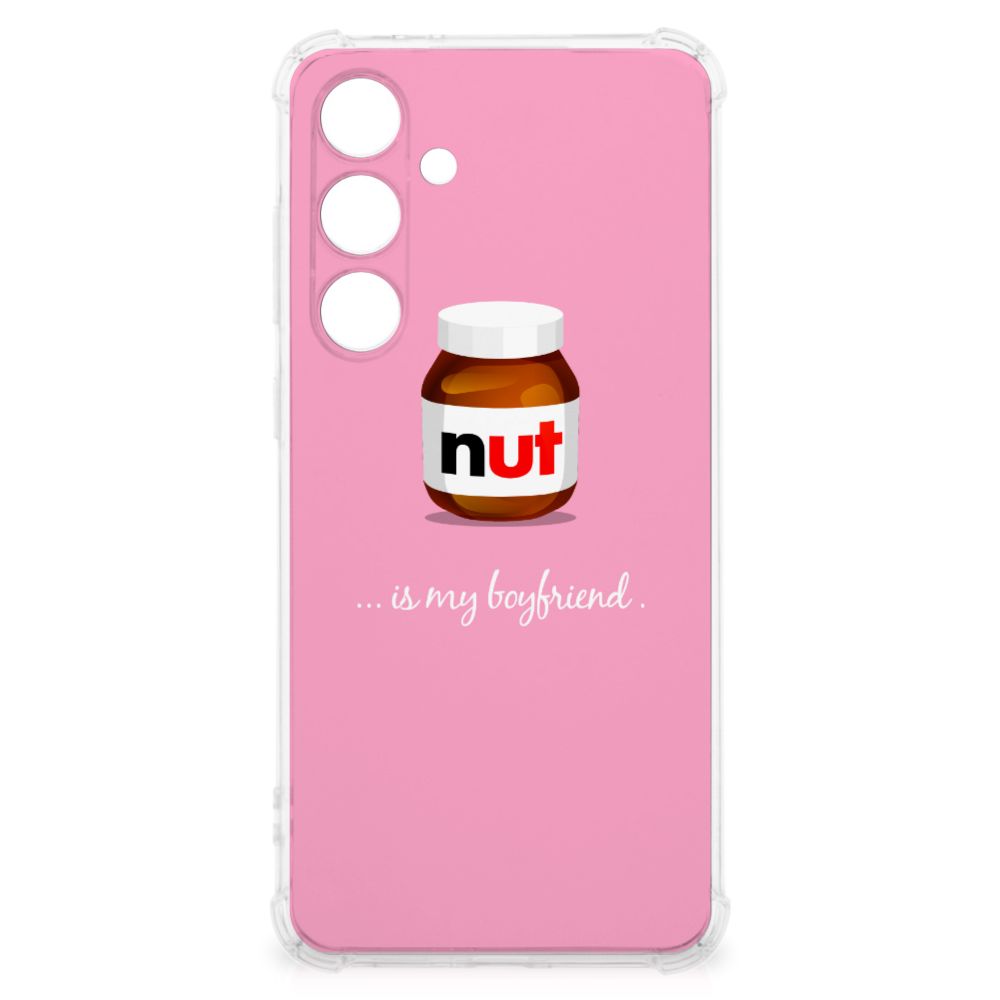 Samsung Galaxy S24 FE Beschermhoes Nut Boyfriend roze ontwerp voorkant