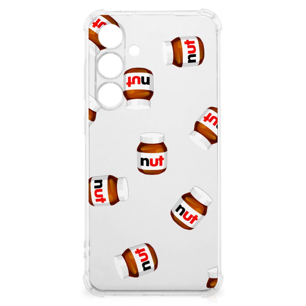 Samsung Galaxy S24 FE Beschermhoes Nut Jar transparant design voorkant