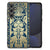 Samsung Galaxy S24 FE Bloemen Hoesje Beige Flowers design bloemenprint achterkant