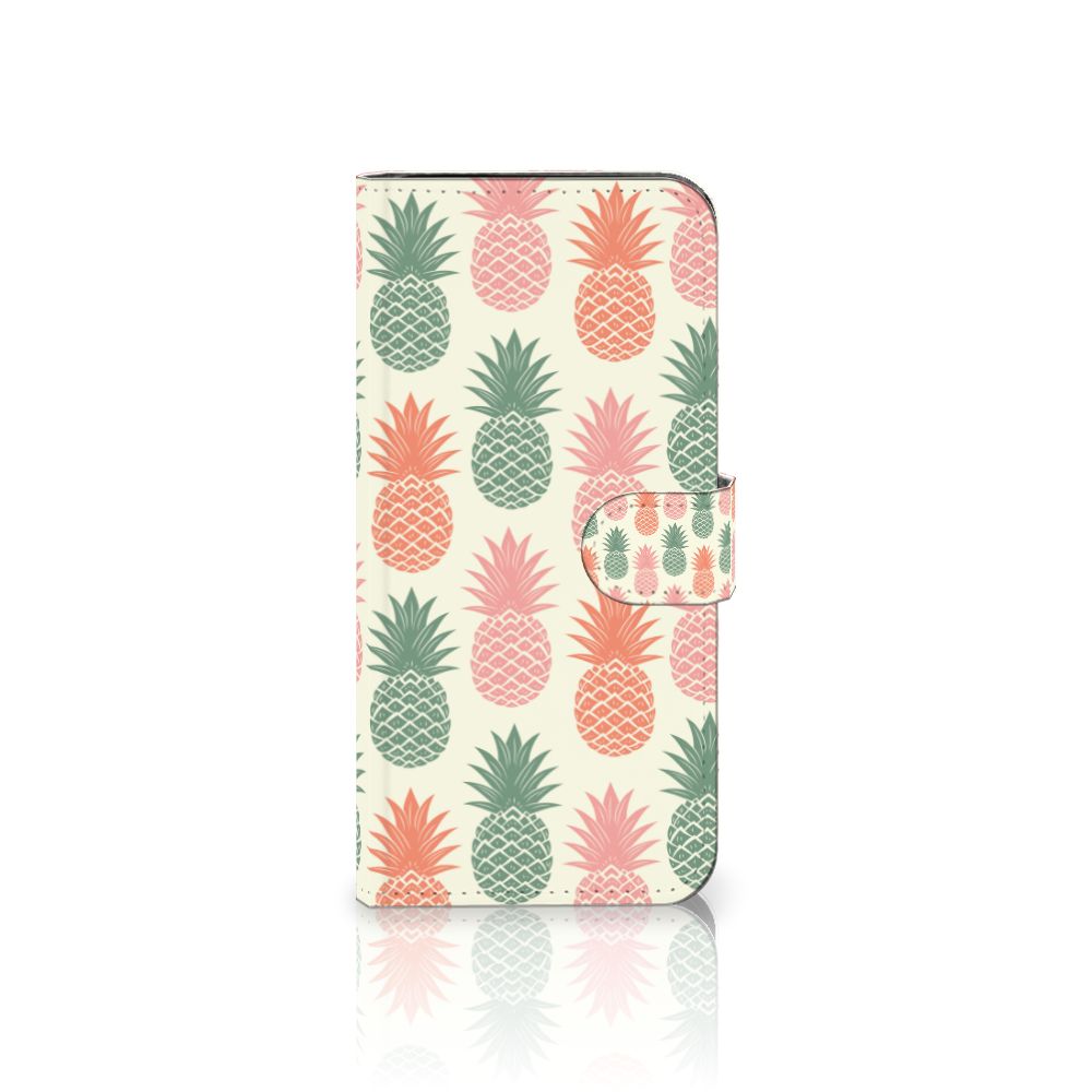Samsung Galaxy S24 FE Book Cover Ananas telefoonhoesje ananas design voorkant