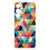 Samsung Galaxy S24 FE Doorzichtige Silicone Hoesje Geruit kleurrijk geometrisch design