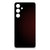 Samsung Galaxy S24 FE Doorzichtige Silicone Hoesje Geruit Rood achterkant design