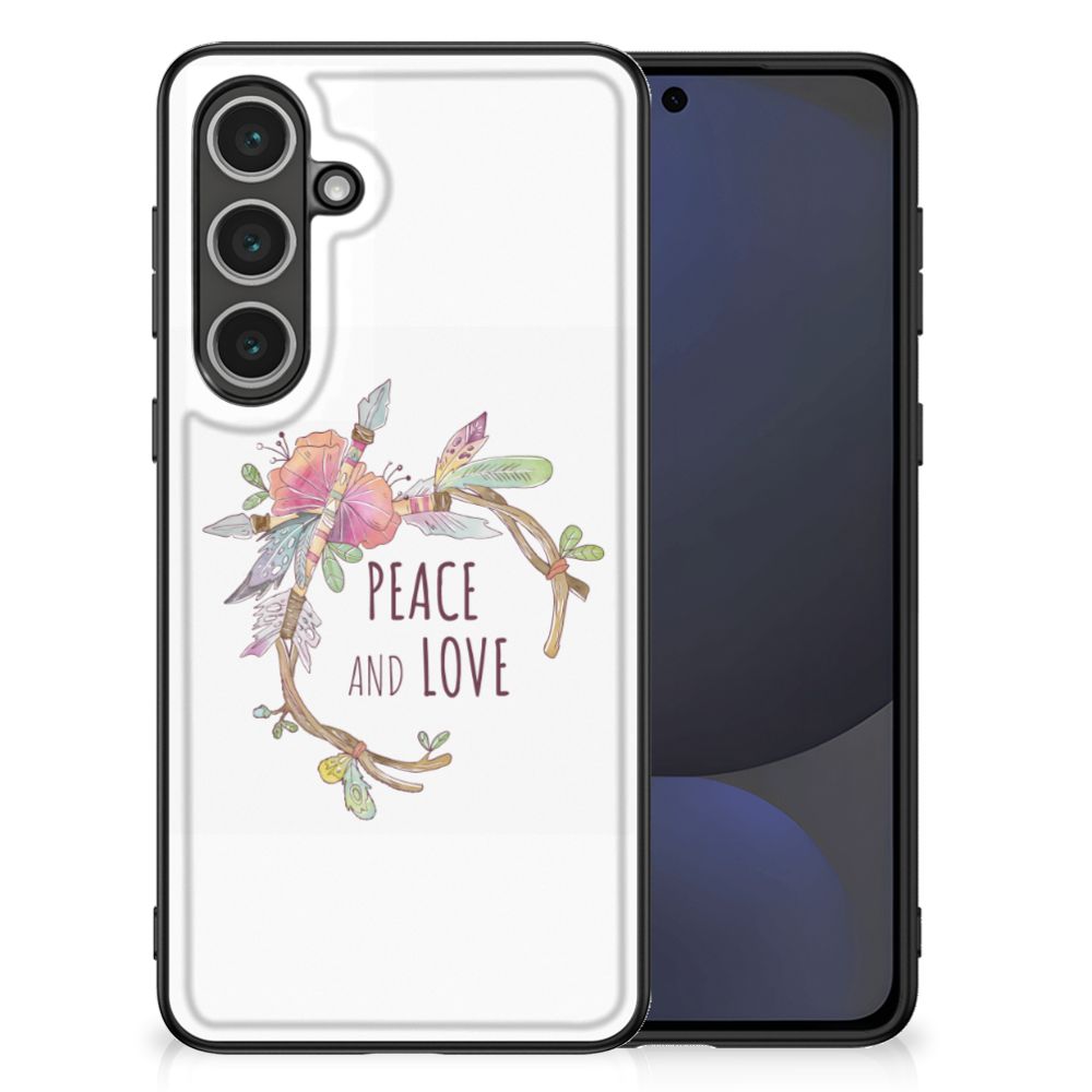 Samsung Galaxy S24 FE Hoesje Boho Text illustraties front