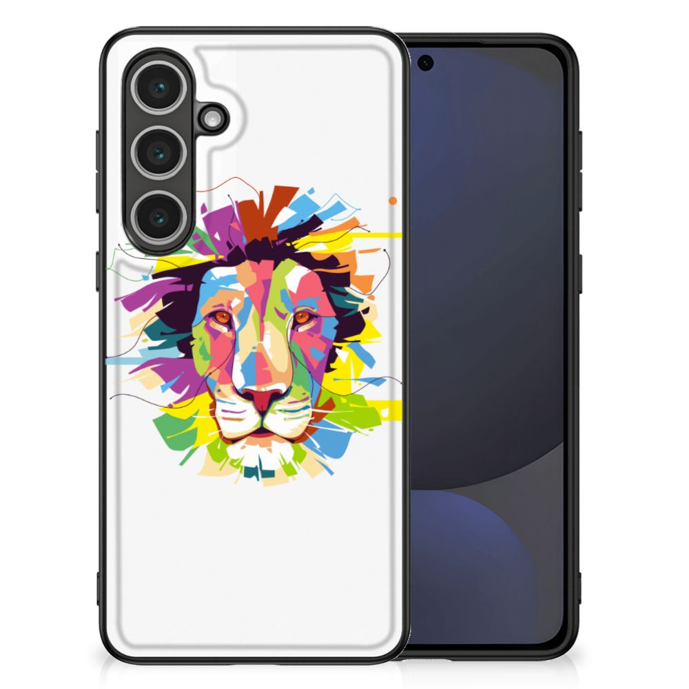Samsung Galaxy S24 FE Hoesje Lion Color hoesje illustraties voorkant