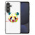 Samsung Galaxy S24 FE Hoesje Panda Color panda illustratie achterkant