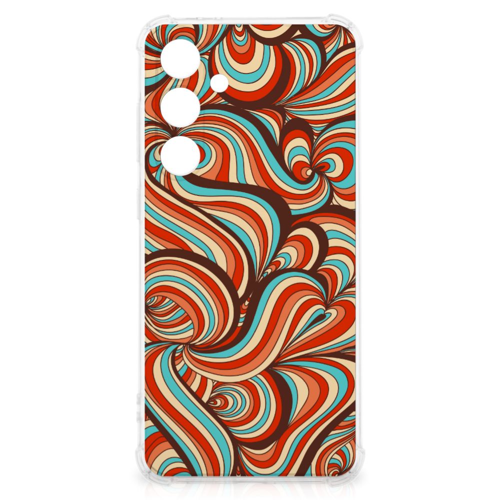 Samsung Galaxy S24 FE Hoesje maken Retro case retro kleurrijk design achterzijde