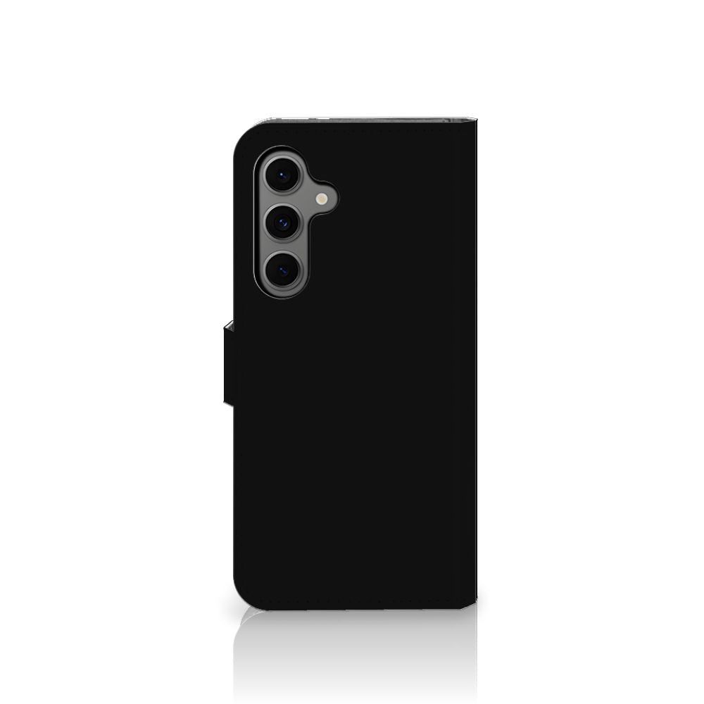 Samsung Galaxy S24 FE Leuk Hoesje Boho Text zwart zijaanzicht