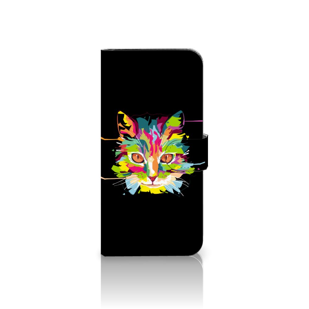Samsung Galaxy S24 FE Leuk Hoesje Cat Color hoesje kat kleur ontwerp voorkant