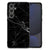 Samsung Galaxy S24 FE Marmeren Print Telefoonhoesje Marmer Zwart back cover design marmer zwart