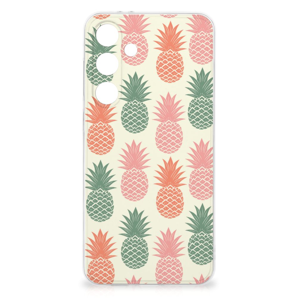 Samsung Galaxy S24 FE Siliconen Case Ananas ananas design achterkant