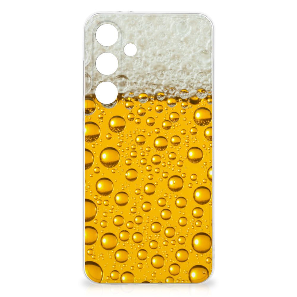 Samsung Galaxy S24 FE Siliconen Case Bier bierprint achterkant