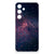 Samsung Galaxy S24 FE TPU Hoesje Stars glitterachtig design paarse blauwe kleuren achterzijde