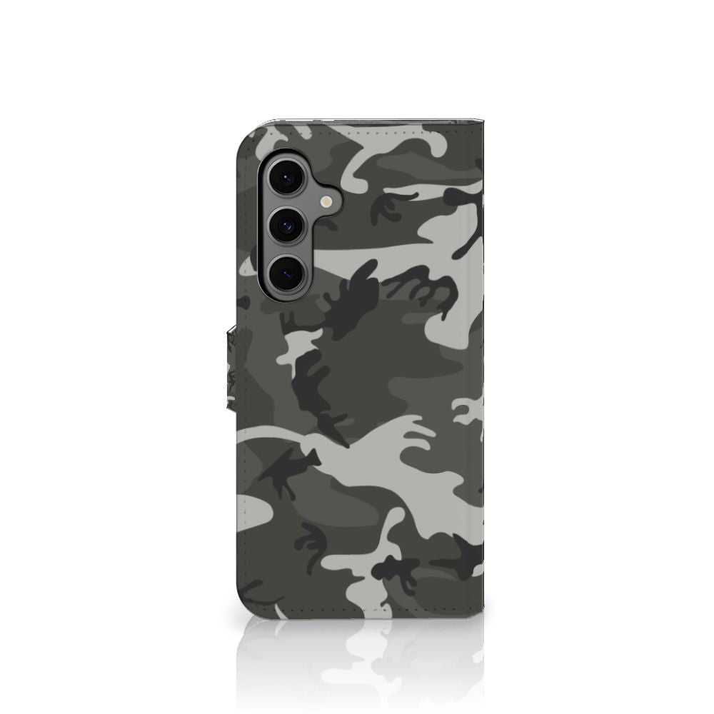 Samsung Galaxy S24 FE Telefoon Hoesje Army Light camouflage print achterkant