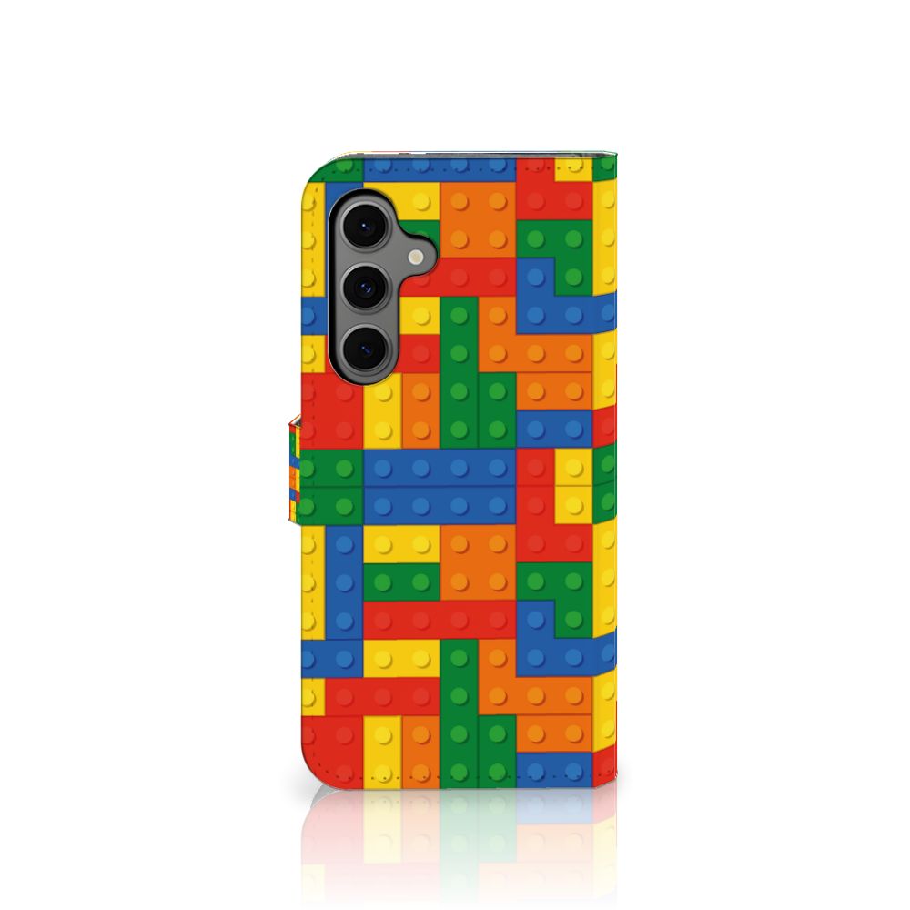 Samsung Galaxy S24 FE Telefoon Hoesje Blokken telefoonhoesje blokken design achterkant