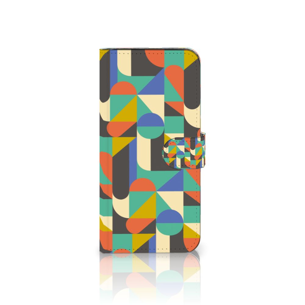 Samsung Galaxy S24 FE Telefoon Hoesje Funky Retro telefoonhoesje geometrisch design voorkant