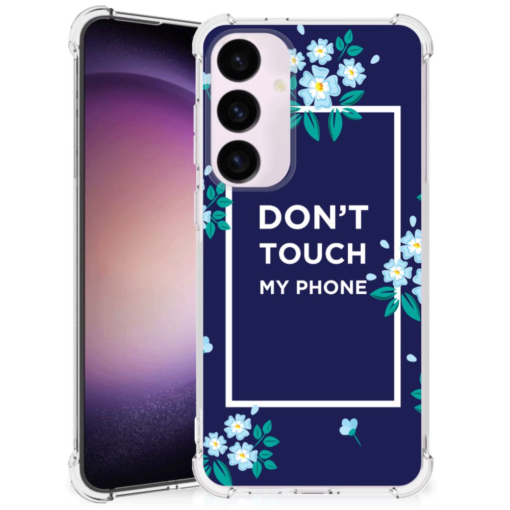 Samsung Galaxy S24 Plus Anti Shock Case Flowers Blue DTMP B2C Telecom