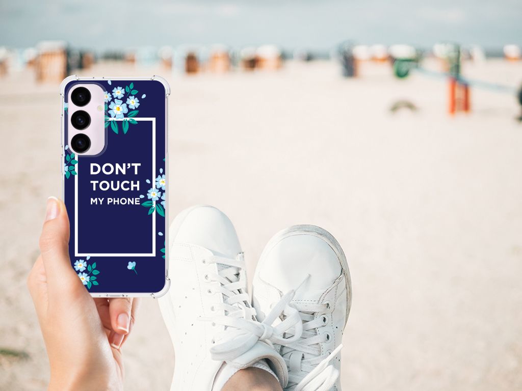 Samsung Galaxy S24 Plus Anti Shock Case Flowers Blue DTMP B2C Telecom