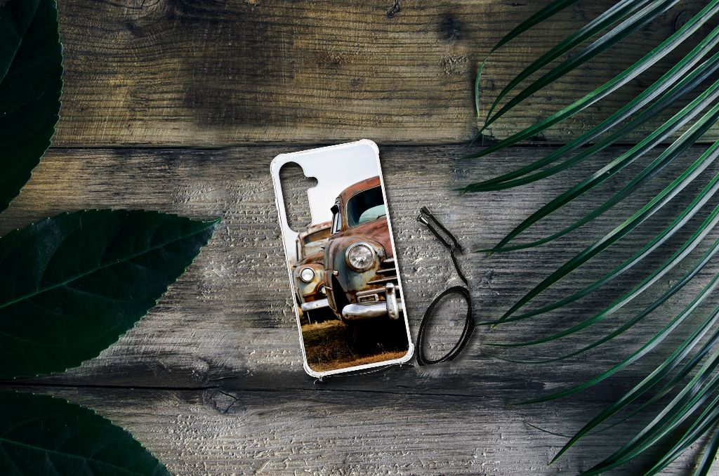 Samsung Galaxy S24 Plus Anti-shock Hoesje met foto Vintage Auto B2C Telecom