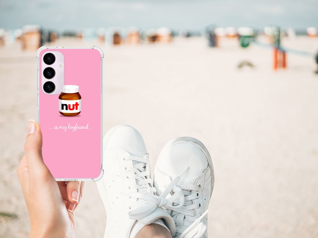 Samsung Galaxy S24 Plus Beschermhoes Nut Boyfriend telefoonhoesje design aanzicht