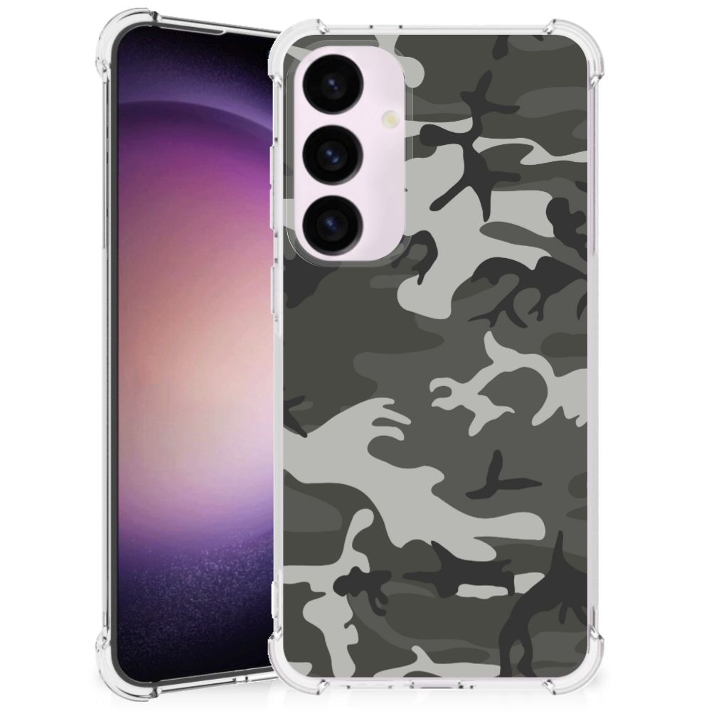 Samsung Galaxy S24 Plus Doorzichtige Silicone Hoesje Army Light B2C Telecom
