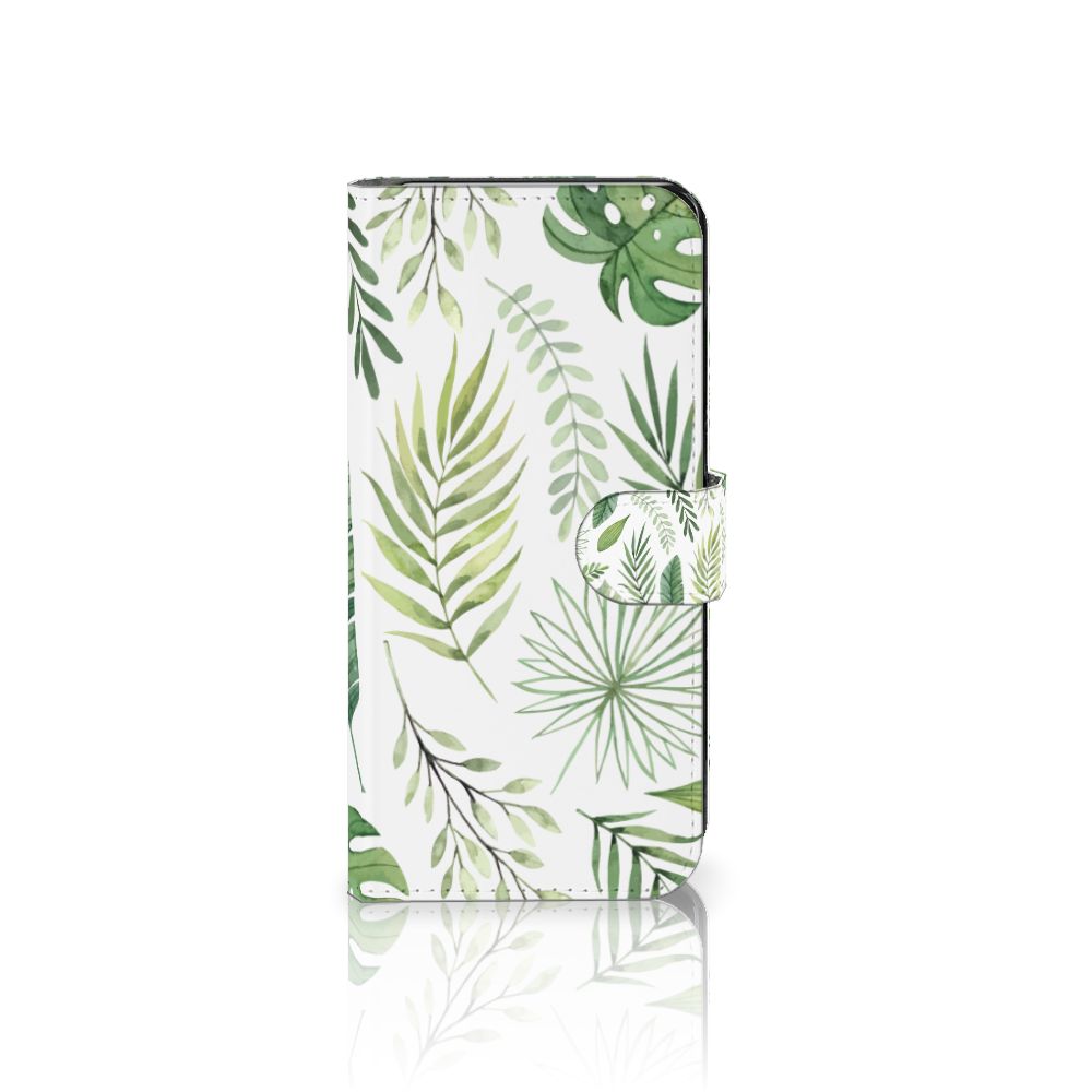 Samsung Galaxy S24 Plus Hoesje Leaves met groen bladerenpatroon voor gebruiksgemak en bescherming 🍃