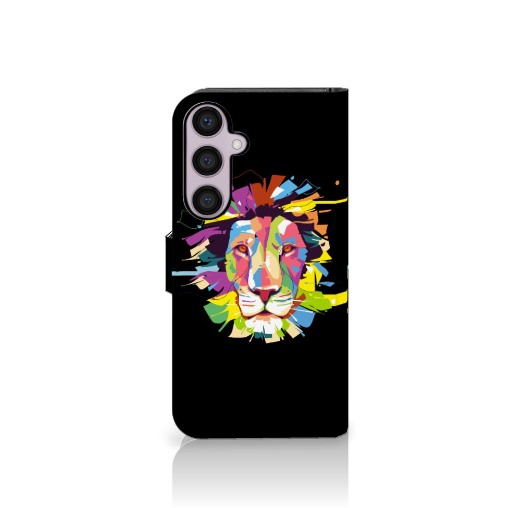 Samsung Galaxy S24 Plus Leuk Hoesje Lion Color design voorkant
