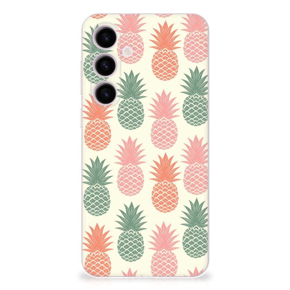 Samsung Galaxy S24 Plus Siliconen Case Ananas ananas design achterkant