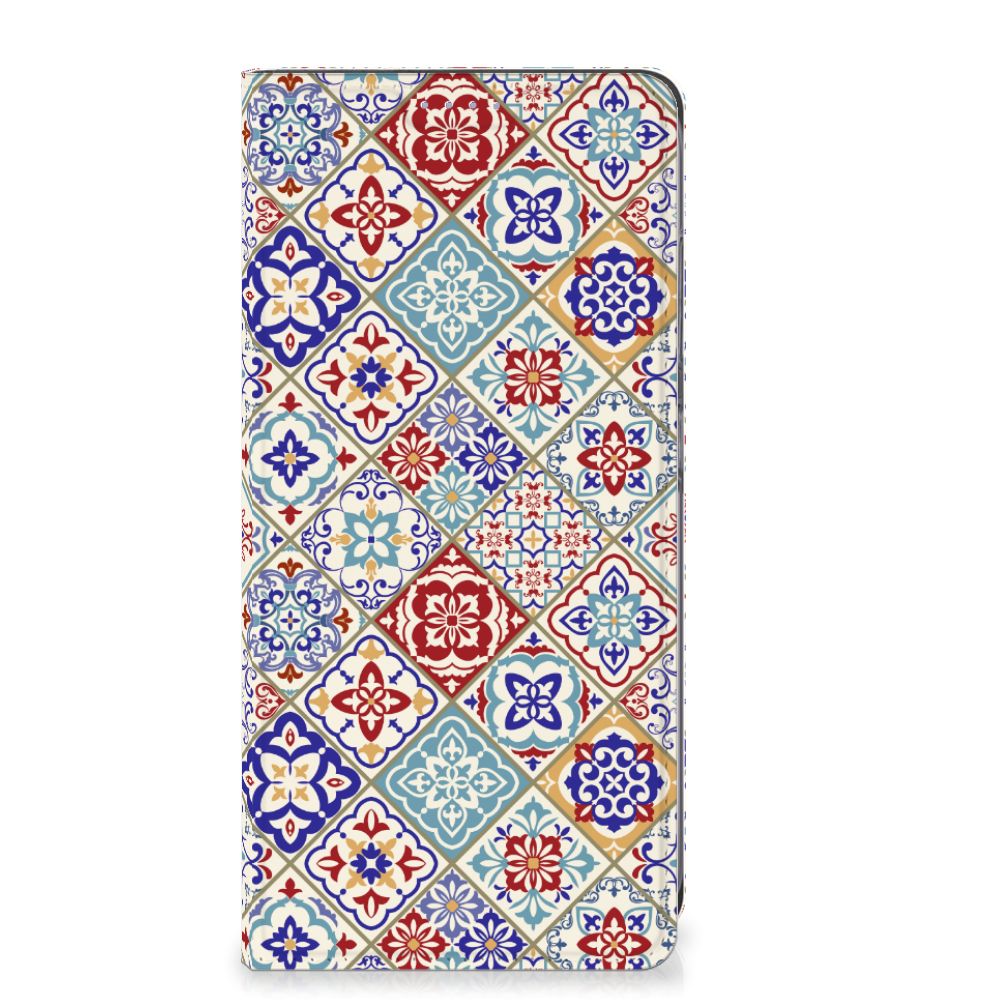 Samsung Galaxy S24 Plus Standcase Tiles Color design patroon voorkant