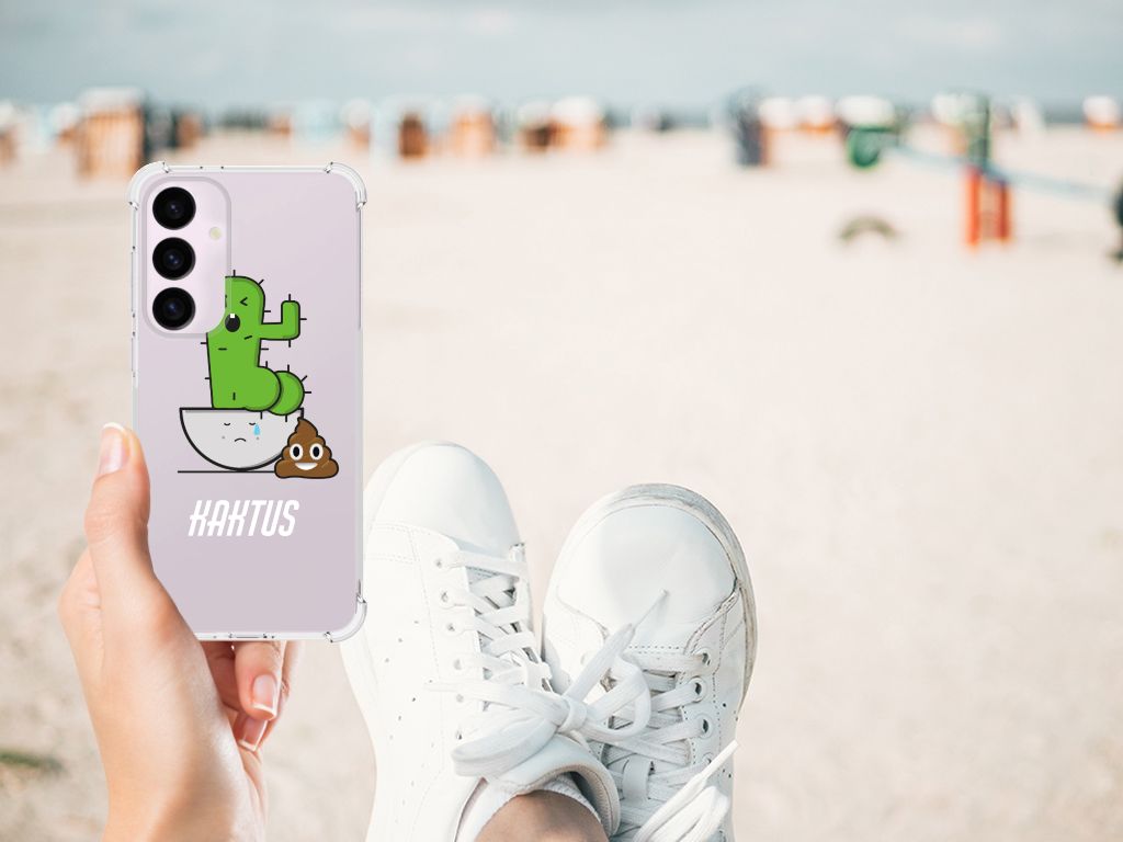 Samsung Galaxy S24 Plus Stevig Bumper Hoesje Cactus Poo B2C Telecom