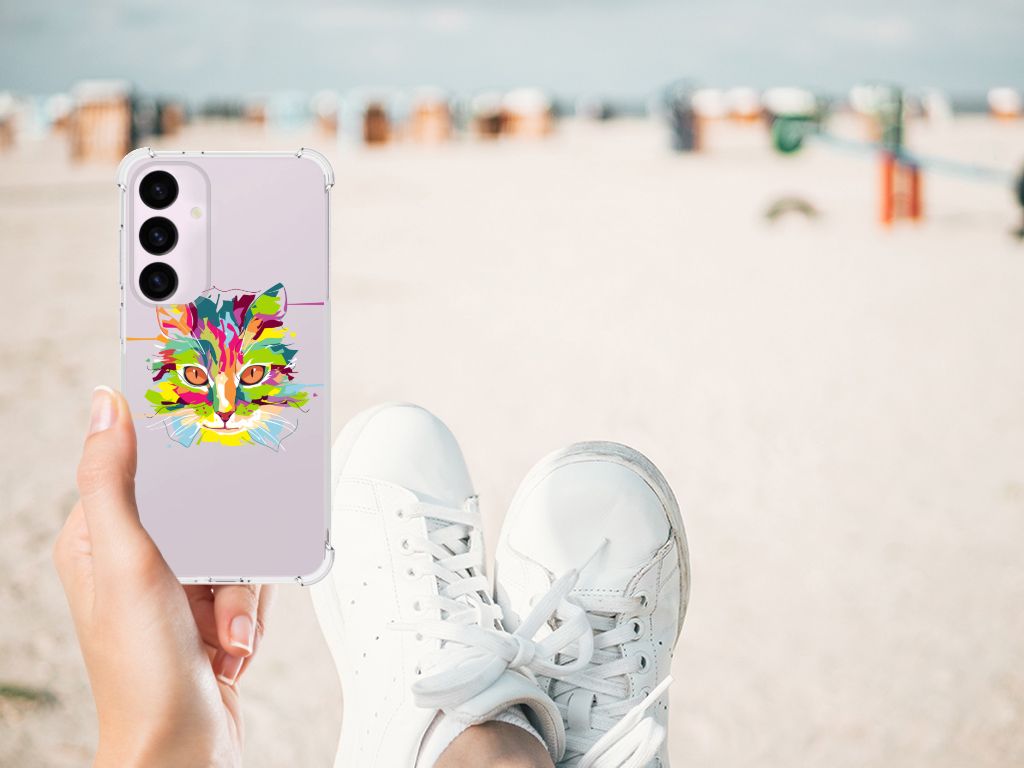 Samsung Galaxy S24 Plus Stevig Bumper Hoesje Cat Color B2C Telecom