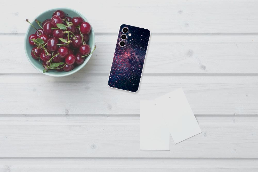 Samsung Galaxy S24 Plus TPU Hoesje Stars design sterren aanzicht