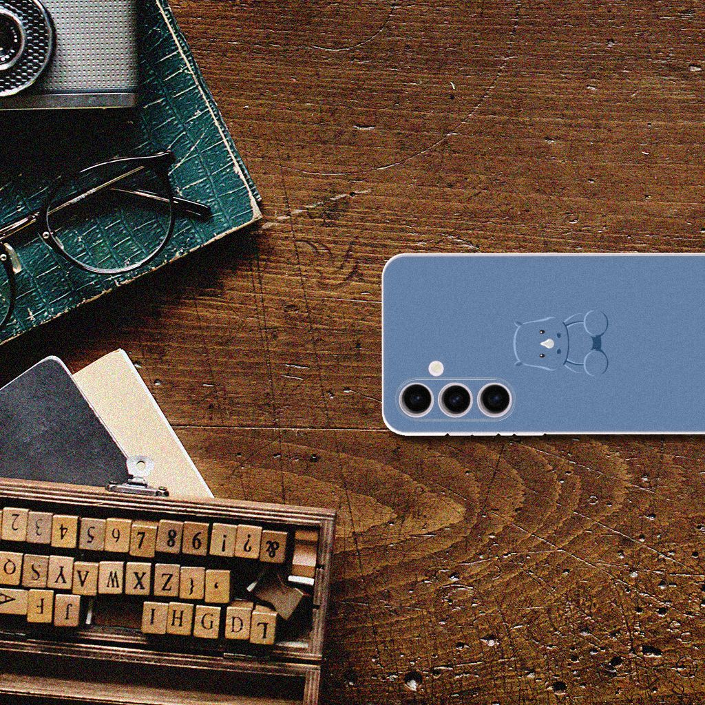 Samsung Galaxy S24 Plus Telefoonhoesje met Naam Baby Rhino achteraanzicht ontwerp