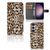Samsung Galaxy S24 Plus Telefoonhoesje met Pasjes Leopard 🐆 met magnetische sluitclip en ruimte voor pasjes.