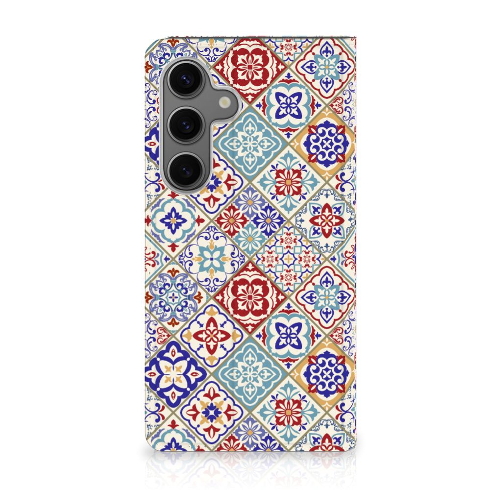 Samsung Galaxy S24 Standcase Tiles Color design Tiles aanzicht