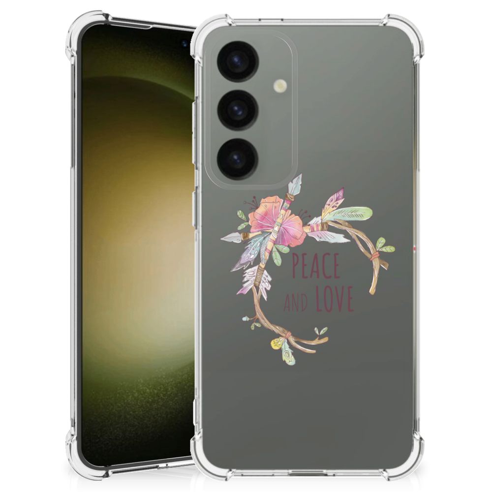 Samsung Galaxy S24 Stevig Bumper Hoesje Boho Text B2C Telecom