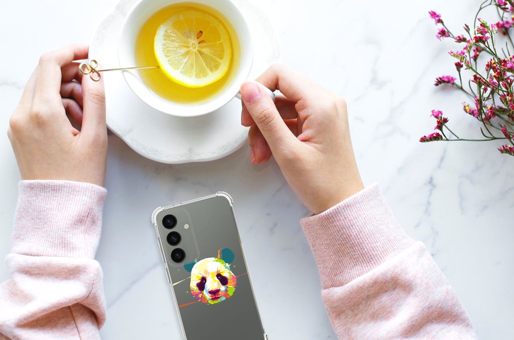 Samsung Galaxy S24 Stevig Bumper Hoesje Panda Color B2C Telecom