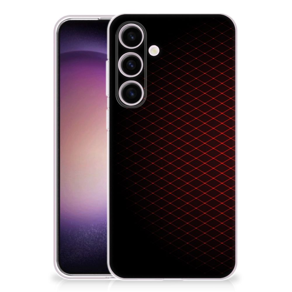 Samsung Galaxy S24 TPU bumper Geruit Rood B2C Telecom