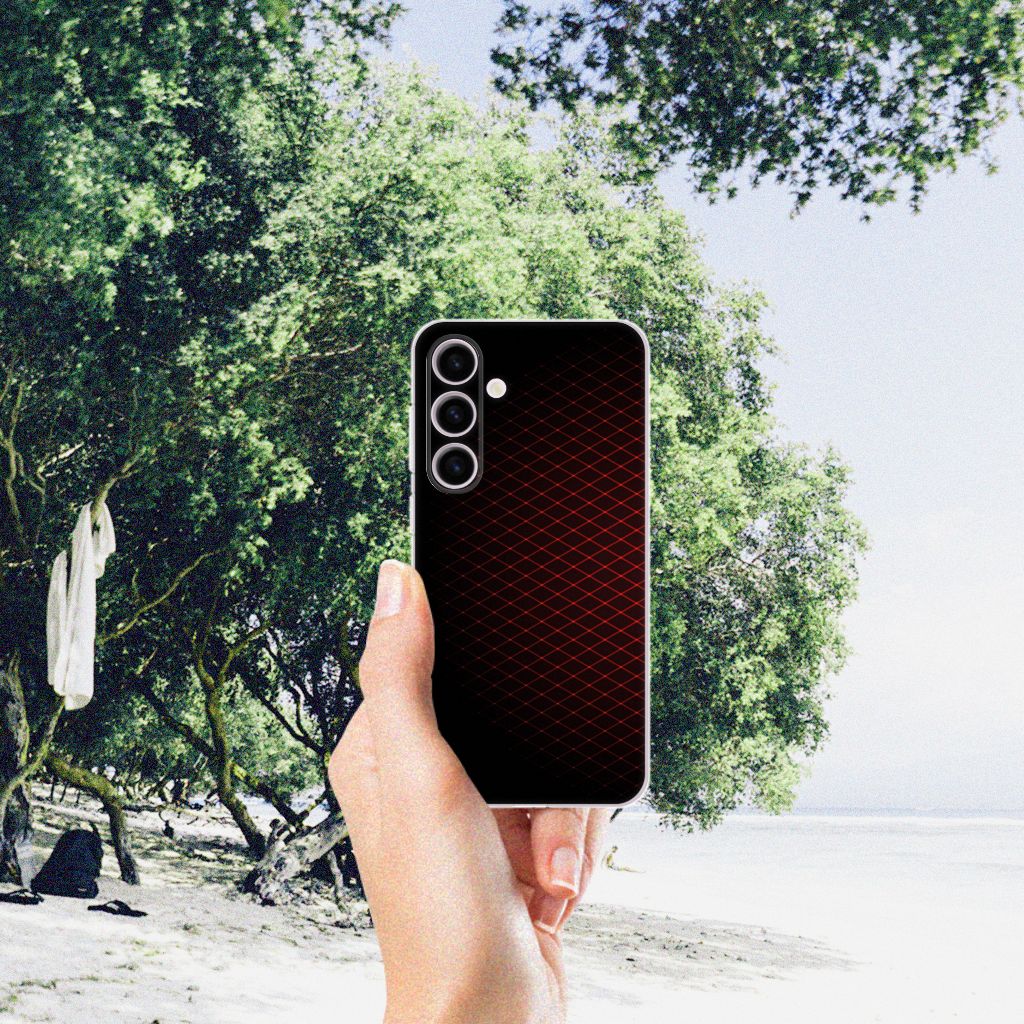 Samsung Galaxy S24 TPU bumper Geruit Rood B2C Telecom
